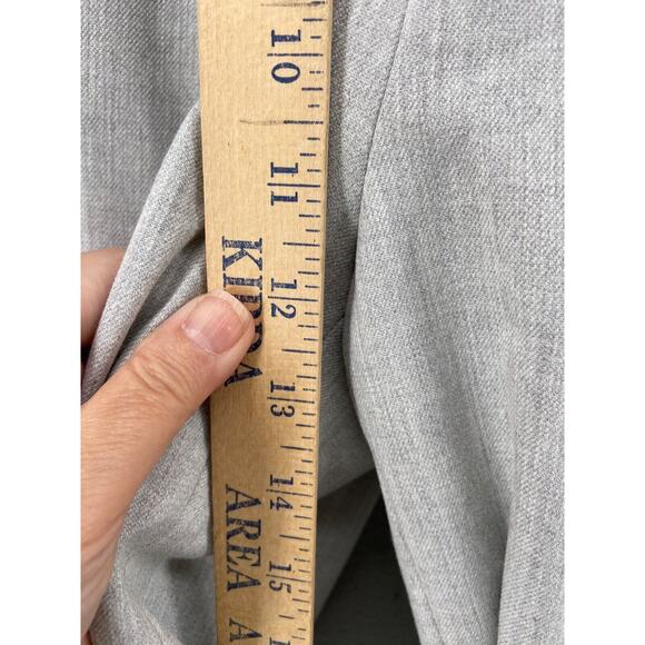 ASOS Design Pants Mens Sz 34x34 Smart Tapered Trouser Grey Pleated Pockets Dress - Picture 5 of 12